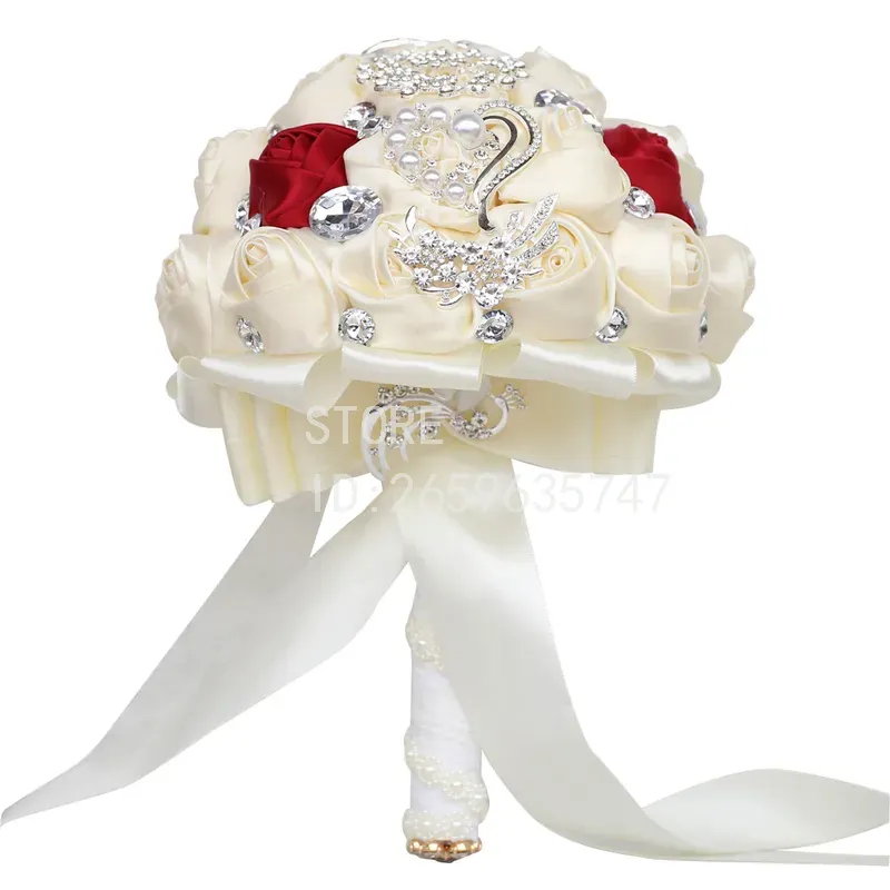 Wedding Supply Factory - Bouquet da Sposa con Strass, Forniture
