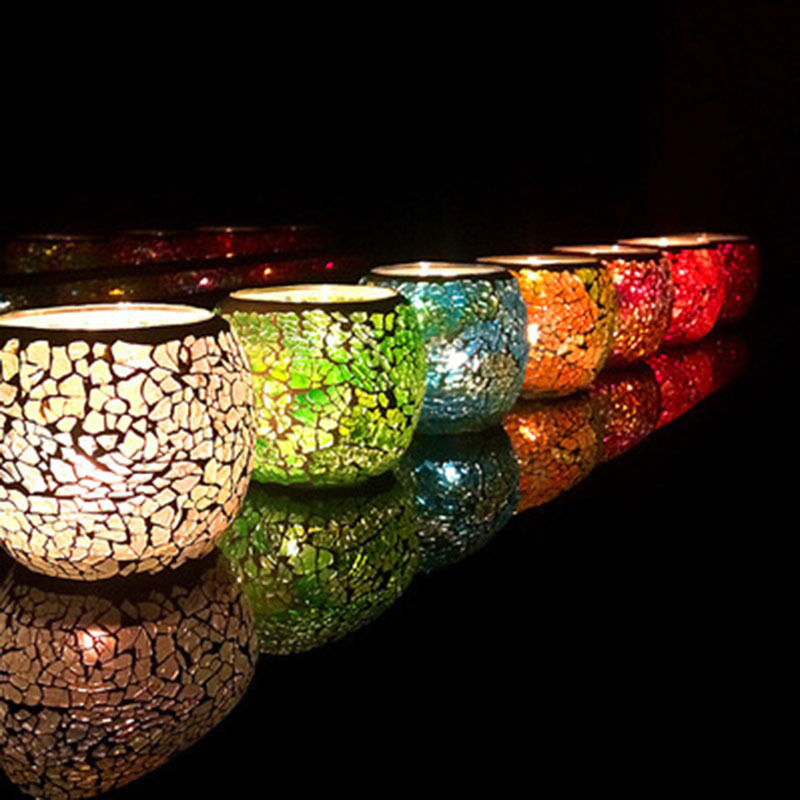 Wedding Led - Colore Fiocco di neve Mosaico Vetro