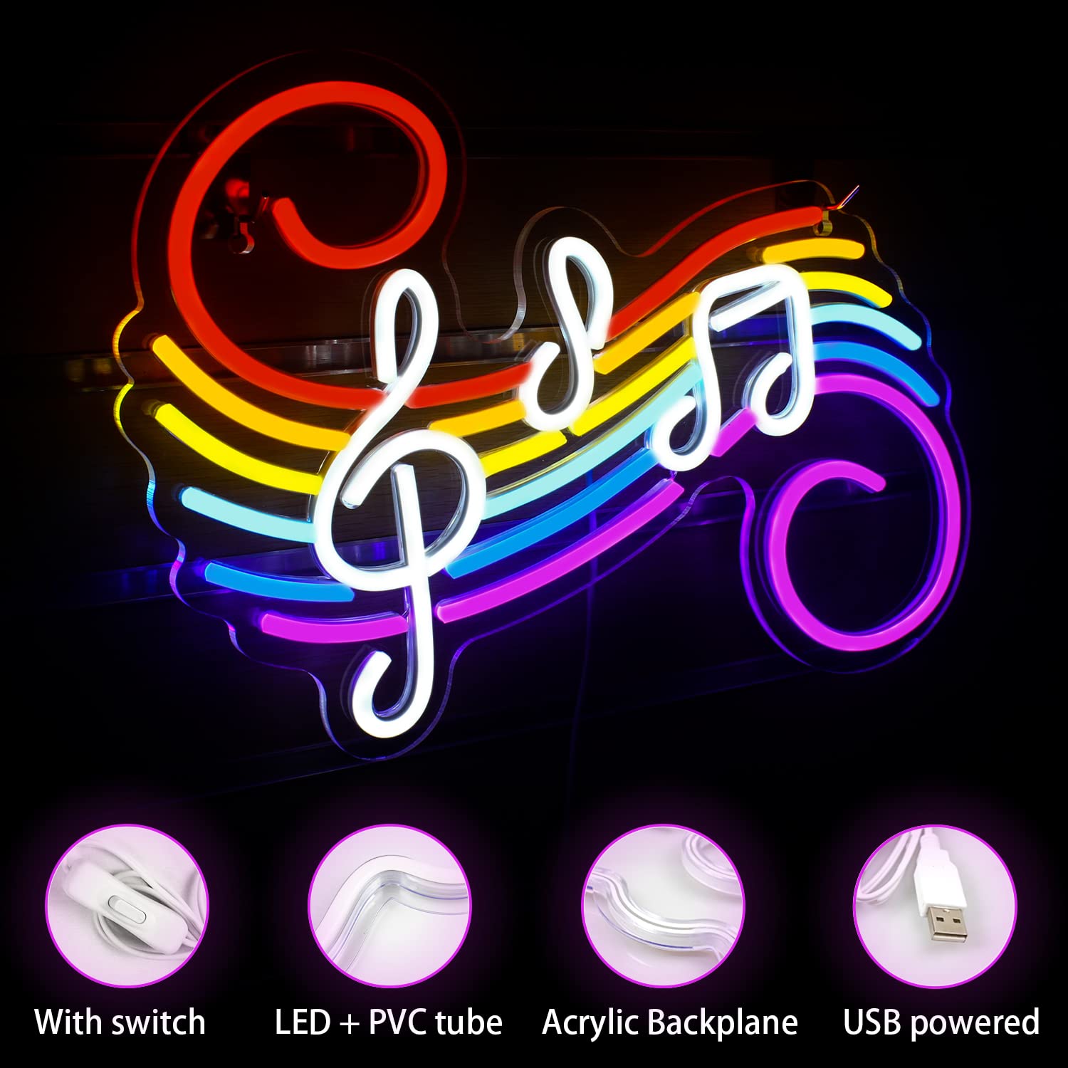 Insegna al Neon con Note Music - Wedding Led recensione e prezzo