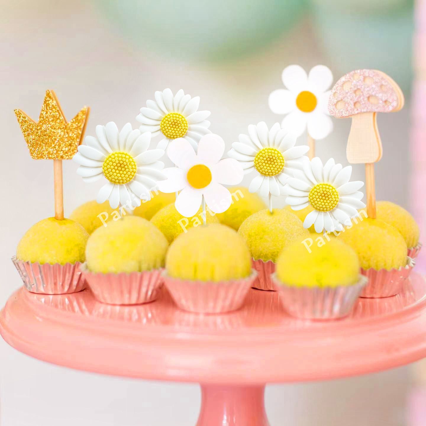 1set resina Daisy Cake Topper  - Confetti Balloon Set recensione e prezzo