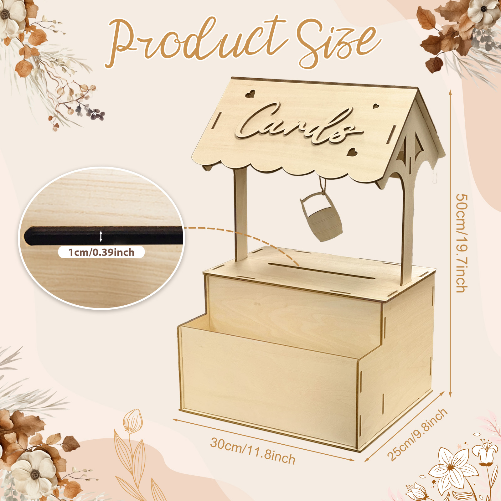 OurWarm Flower Groove Wishing  - Wedding Card Box recensione e prezzo
